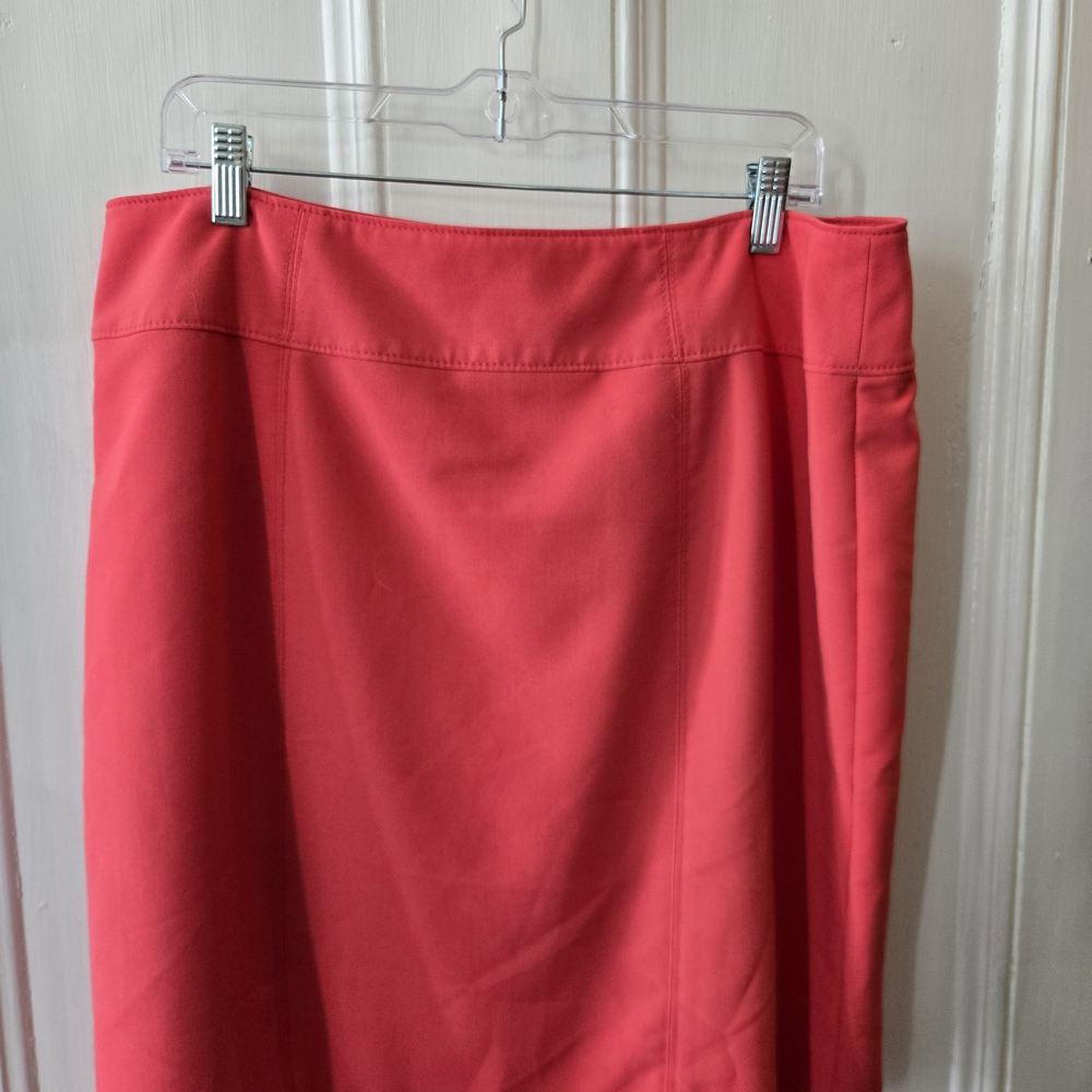 Worthington Vibrant Red Pencil Skirt